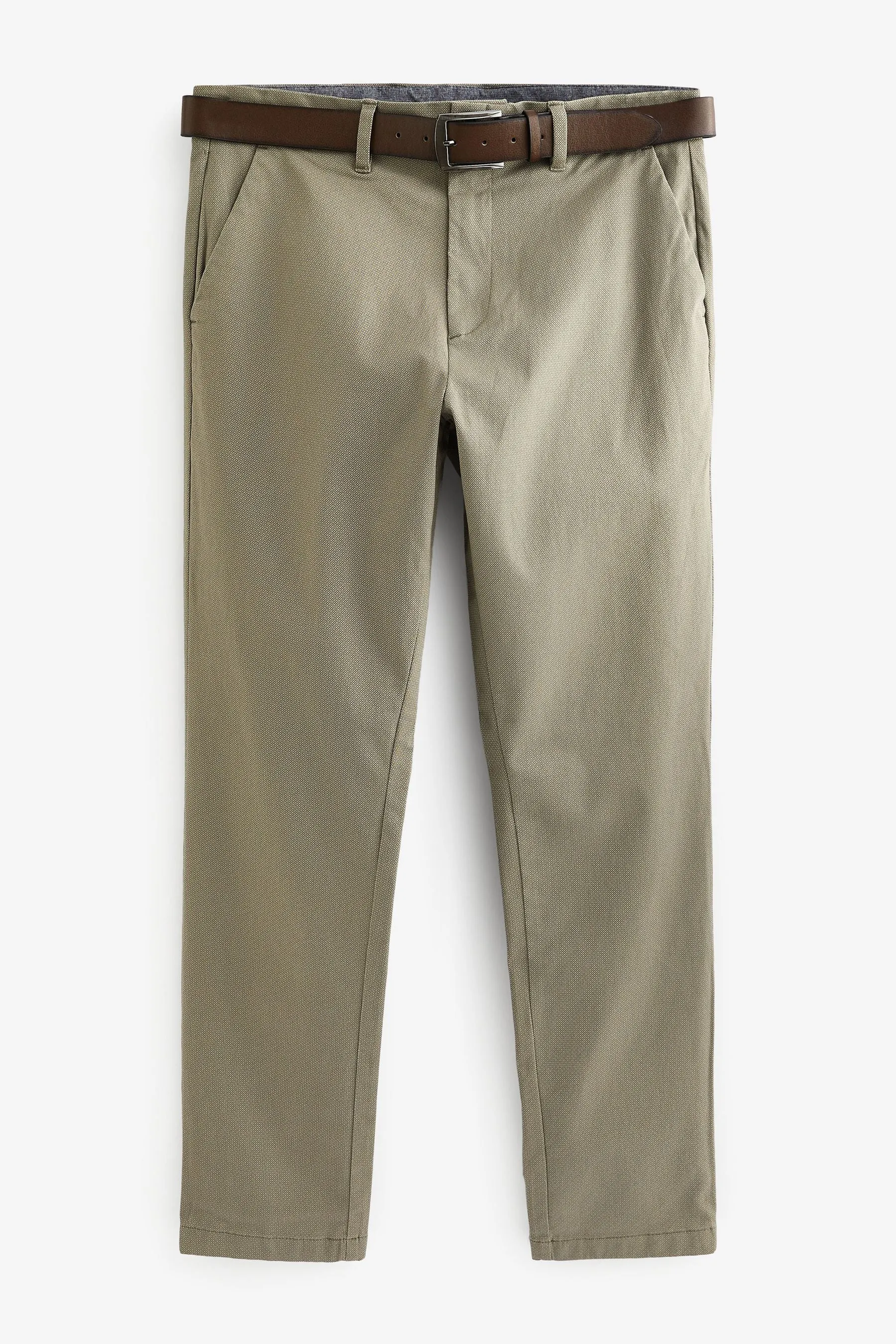 Con cintura - Pantaloni morbida chino stampata