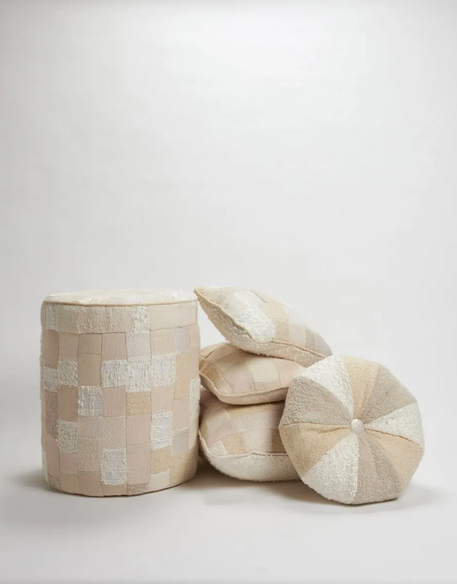     Cuscino patchwork tessuto | Cuscino Quadrato Grande   