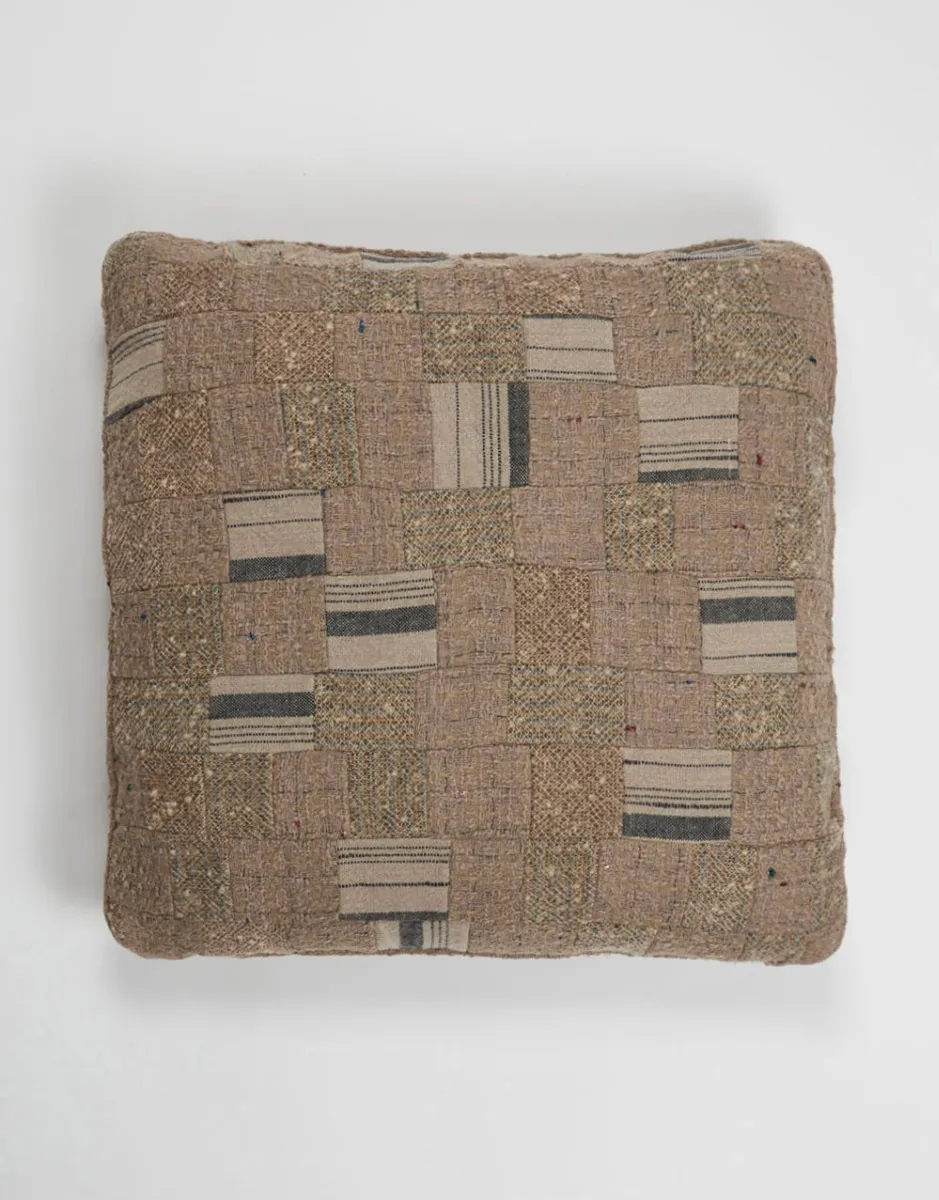     Cuscino patchwork tessuto | Cuscino Quadrato Grande   
