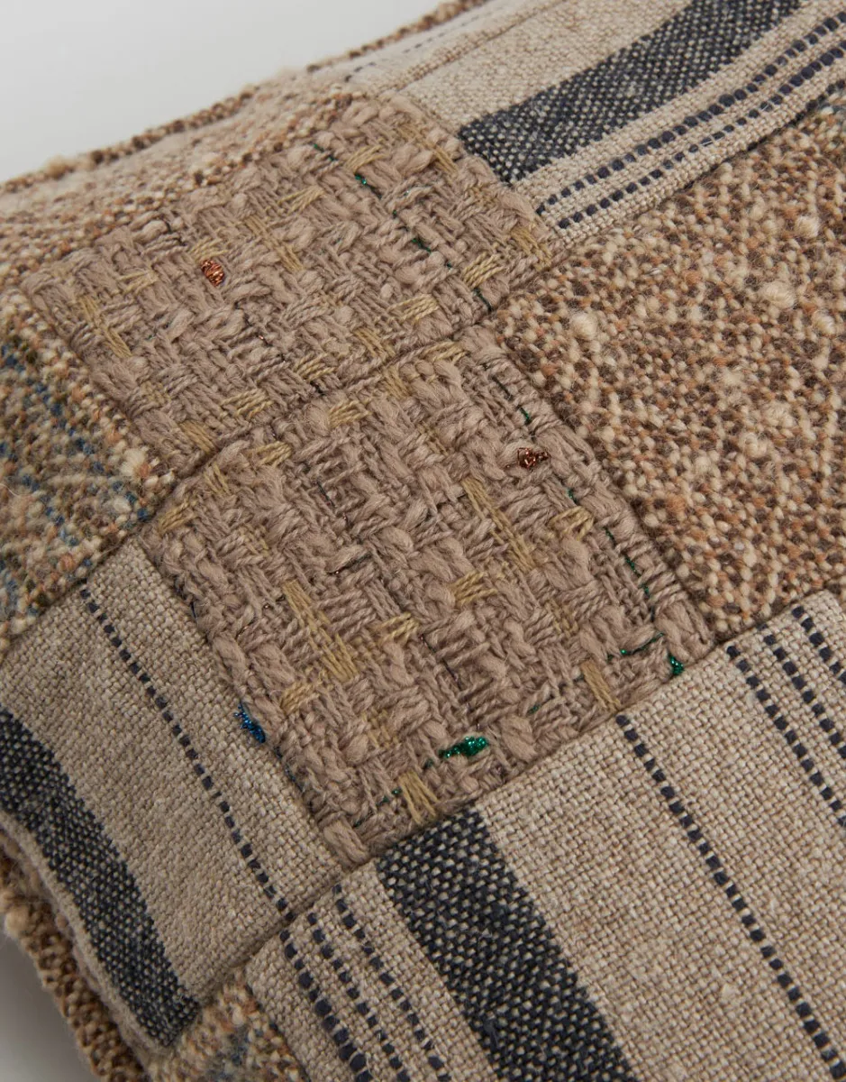     Cuscino patchwork tessuto | Cuscino Quadrato Grande   