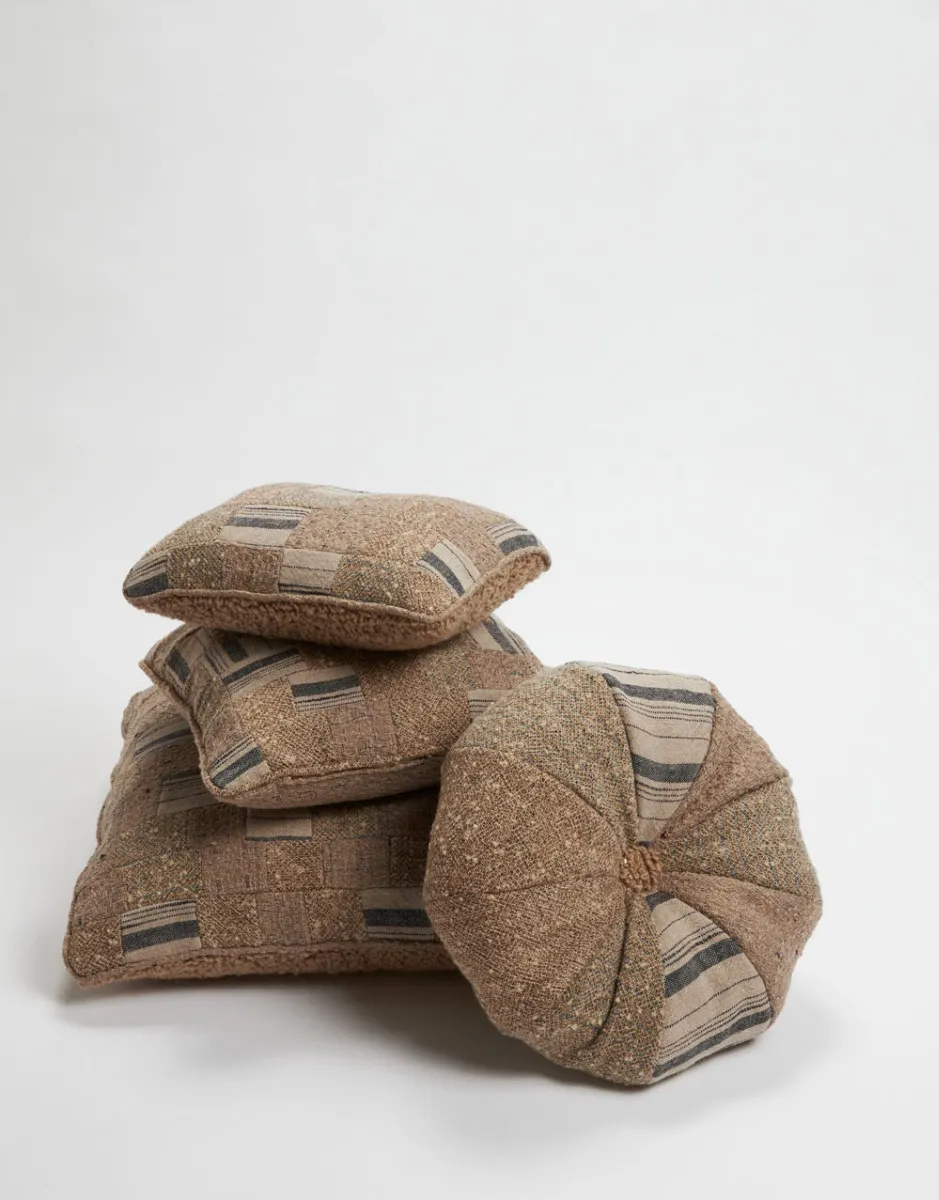     Cuscino patchwork tessuto | Cuscino Quadrato Grande   