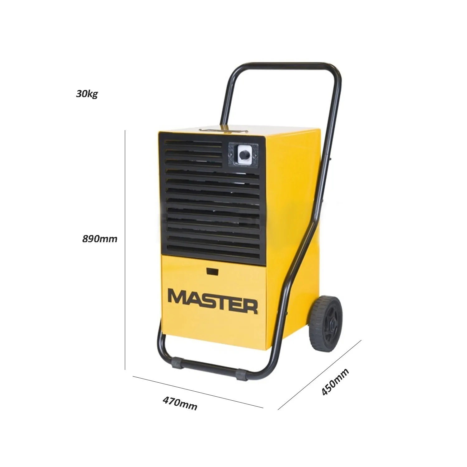 Deumidificatore Master DH 26 professionale alta efficienza a condensazione portata aria 350 m³/h