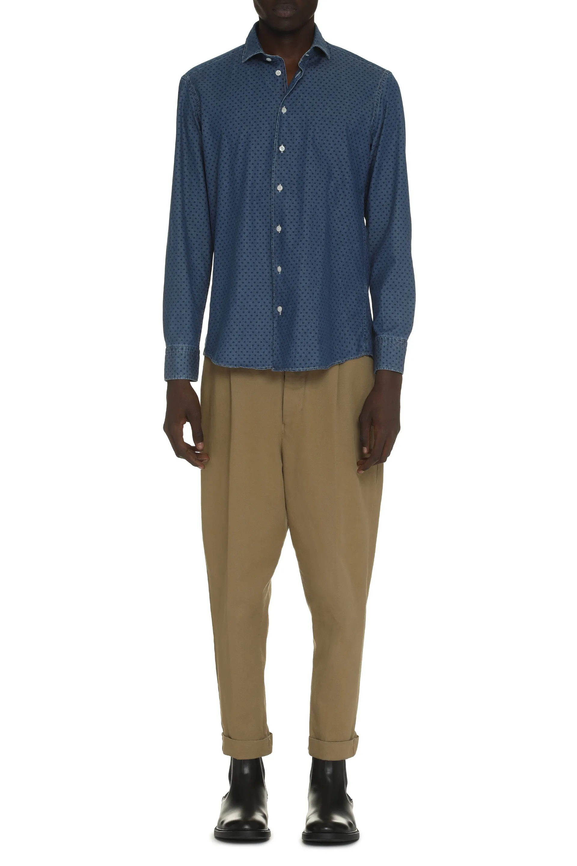 Dondup Pantaloni chino Adam in cotone stretch