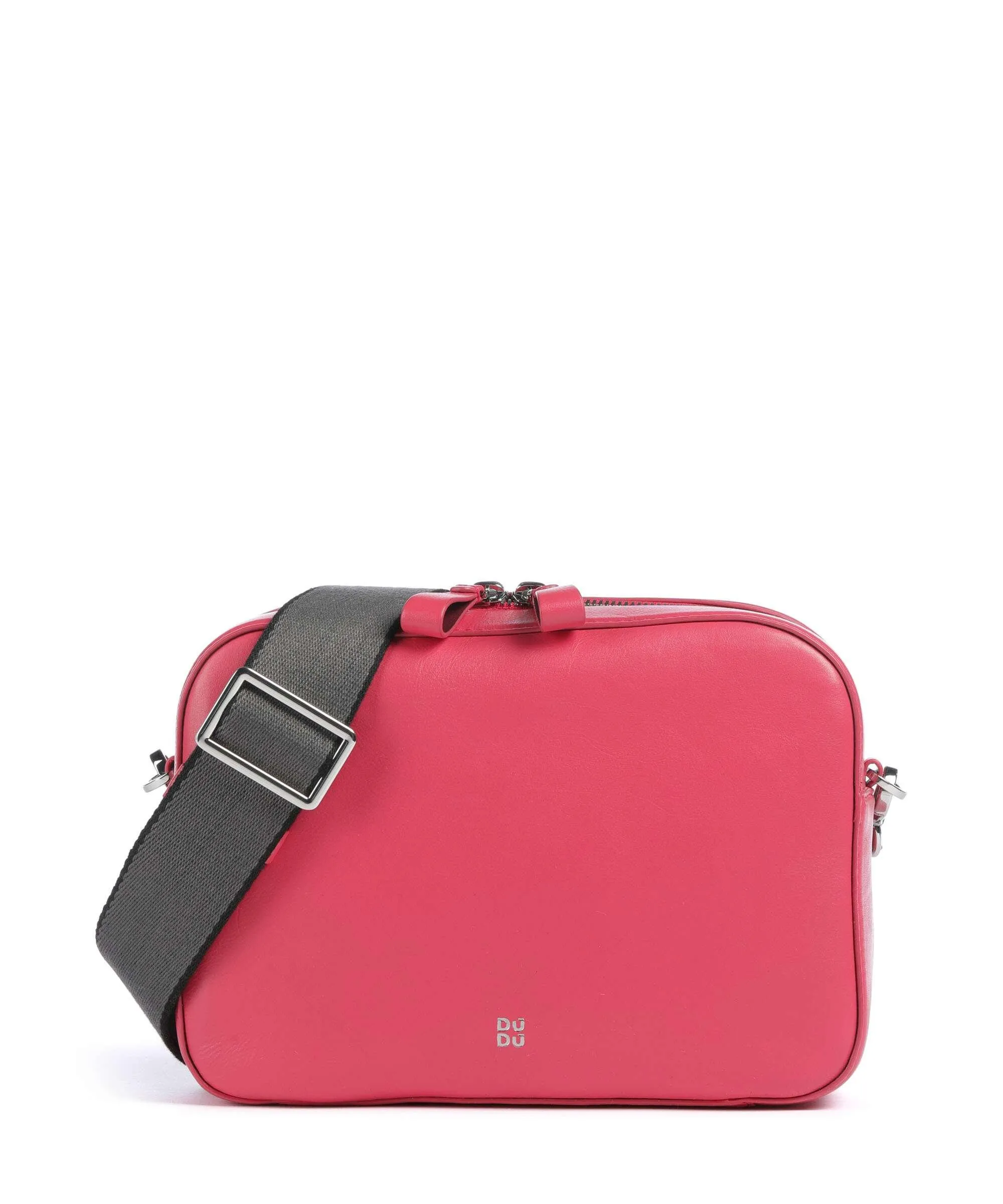  DuDu Bags Caroline Borsa a tracolla pelle di vitello finemente grana fucsia  