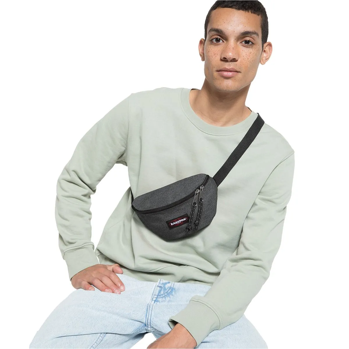 Eastpak Springer Black Denim Grigio