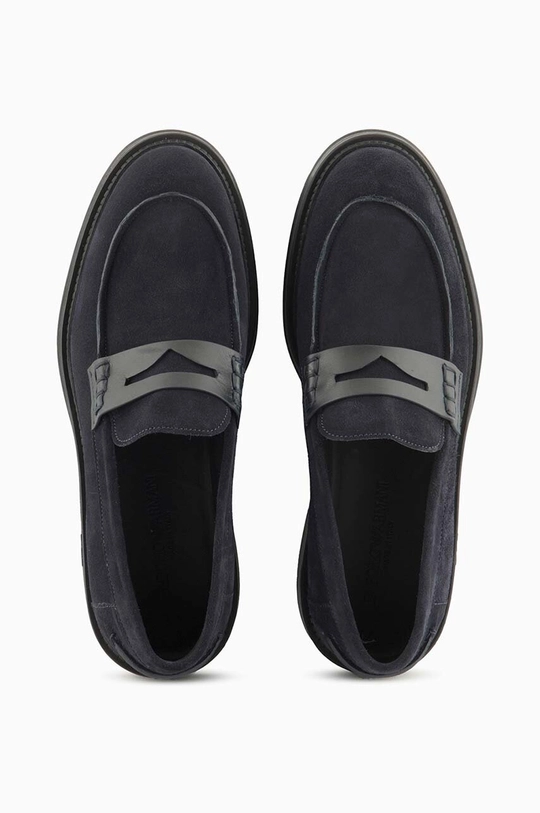 Emporio Armani mocassini in camoscio