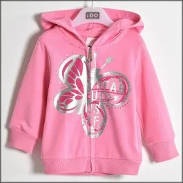 felpa aperta con cappuccio 4w020 neonata ido 