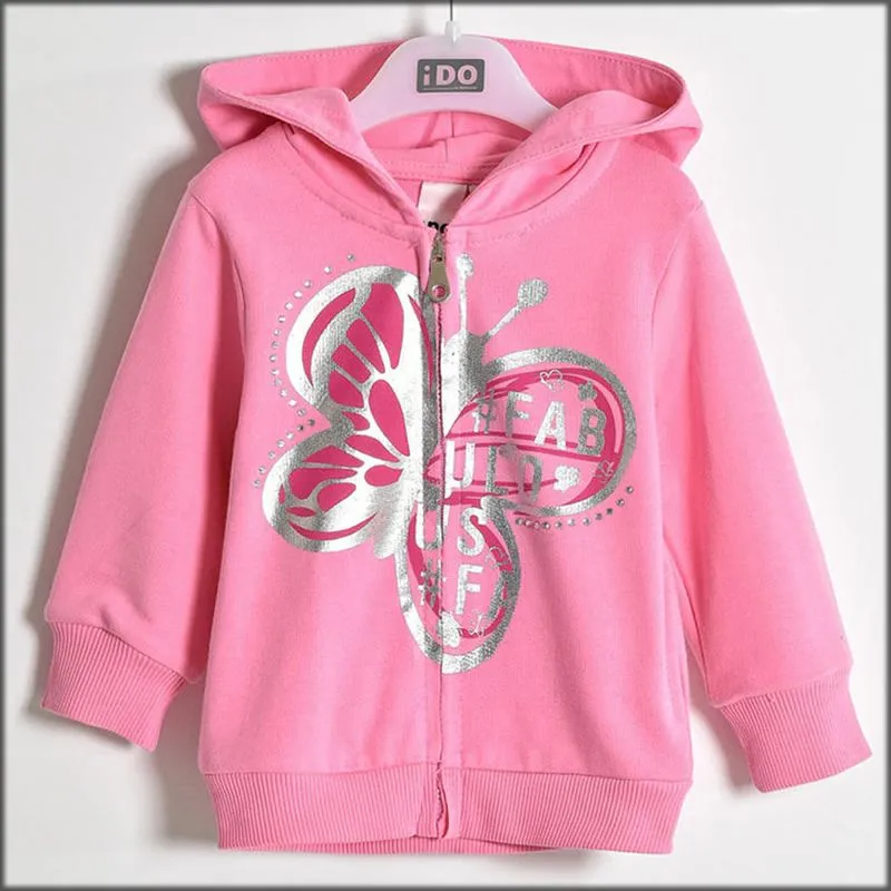 felpa aperta con cappuccio 4w020 neonata ido 