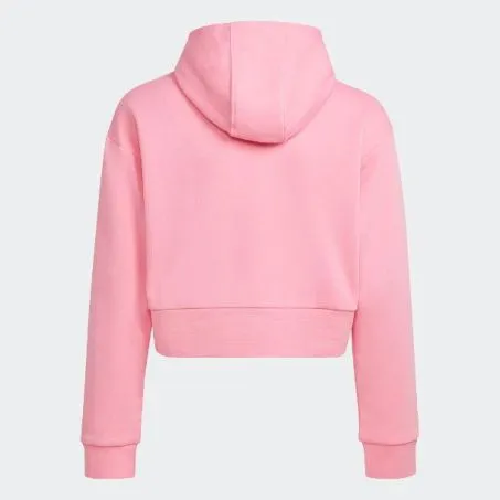 Felpa Bambina Adidas CROPPED HODDIE HK0281 Rosa