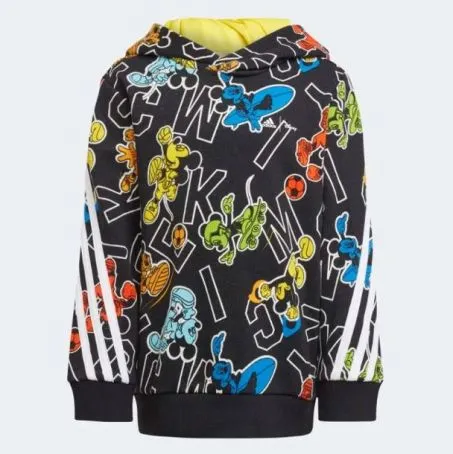 Felpa Bambino Adidas LK DY MM HODDIE HK4695 Fantasia