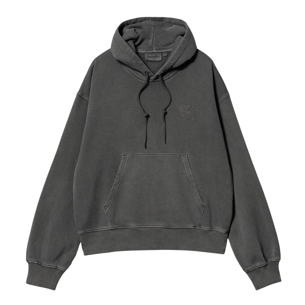 Felpa Donna Carhartt WIP W' Hooded Verse C Grigio