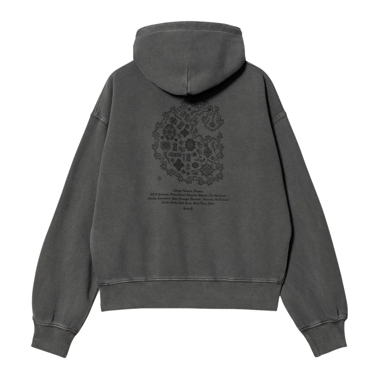 Felpa Donna Carhartt WIP W' Hooded Verse C Grigio