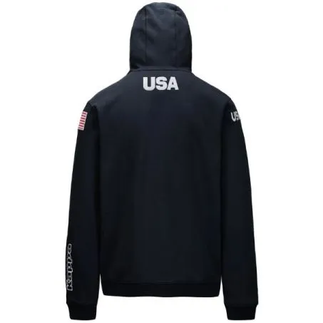 Felpa Garzata Uomo Kappa Arufeod US 341P5LW 830 Blu