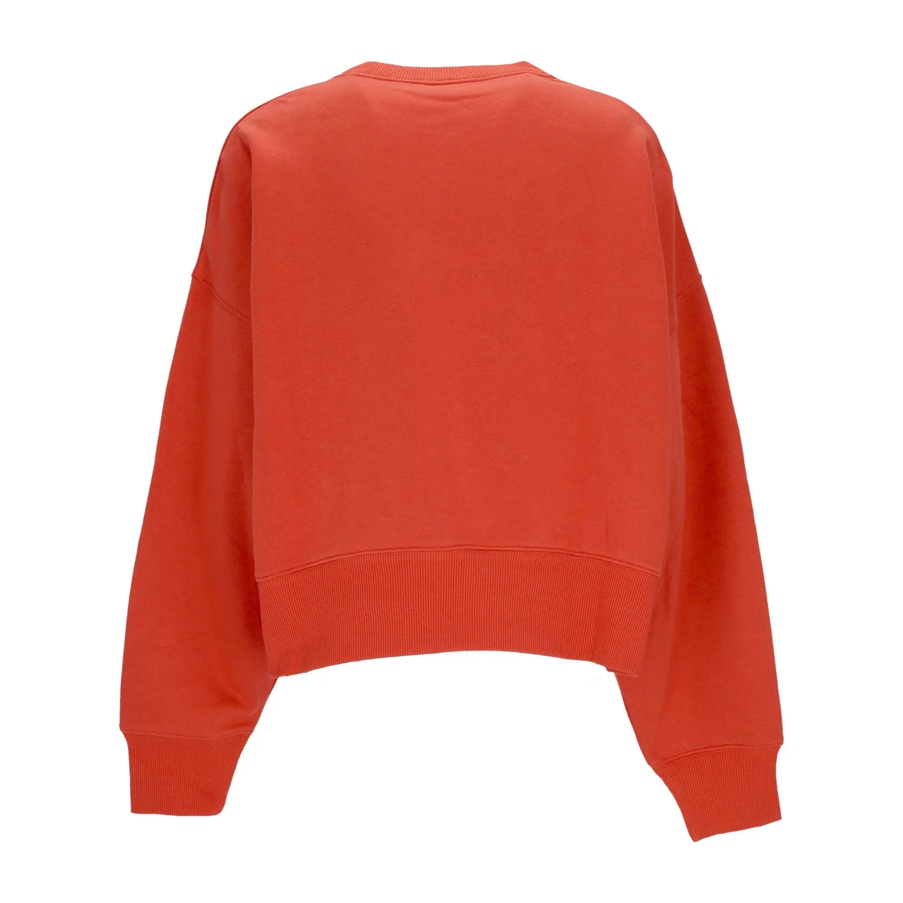 Felpa Girocollo Corta Donna W Sportswear Phoenix Fleece Over-oversized Crewneck Mantra Orange/sail