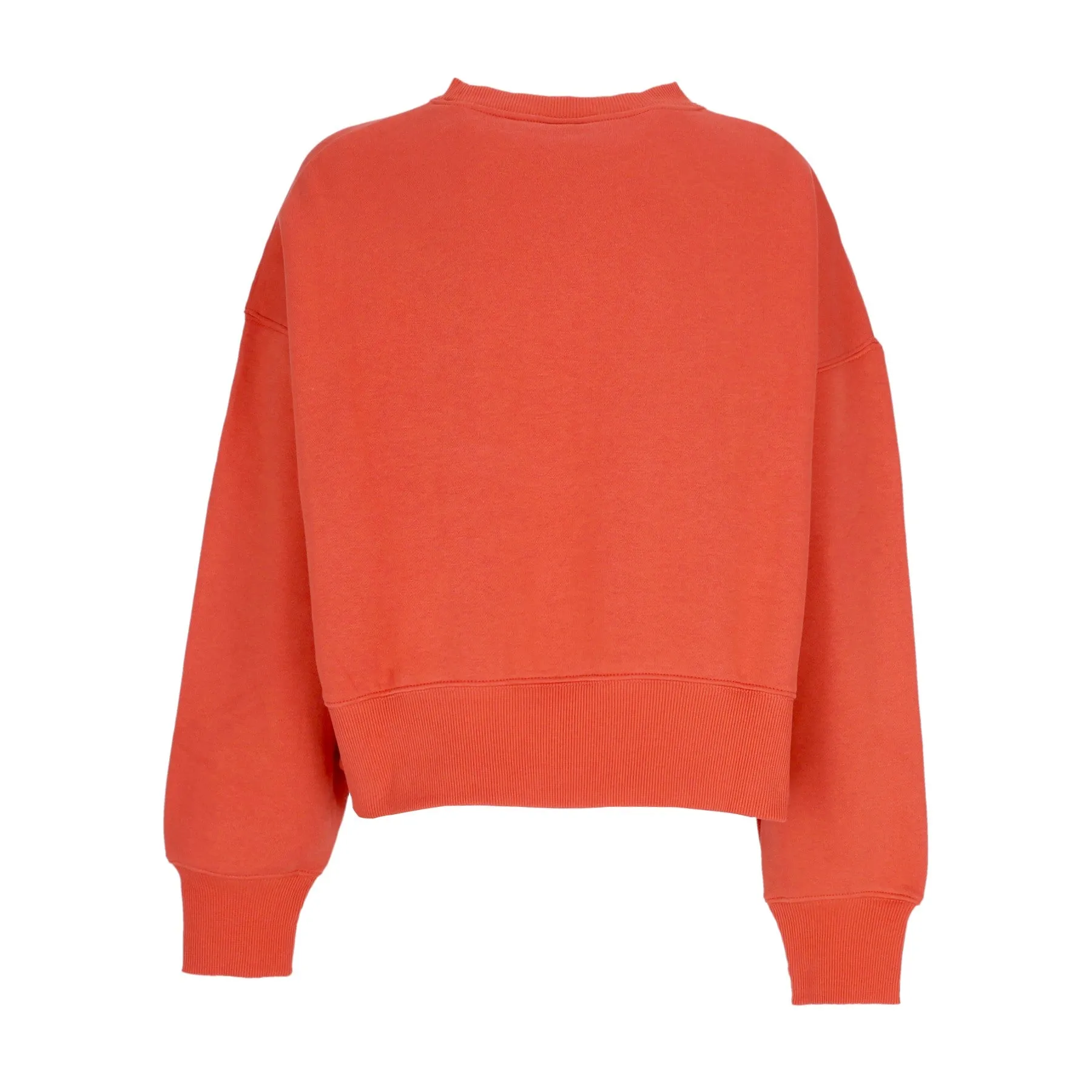 Felpa Girocollo Corta Donna W Sportswear Phoenix Fleece Over-oversized Crewneck Mantra Orange/sail