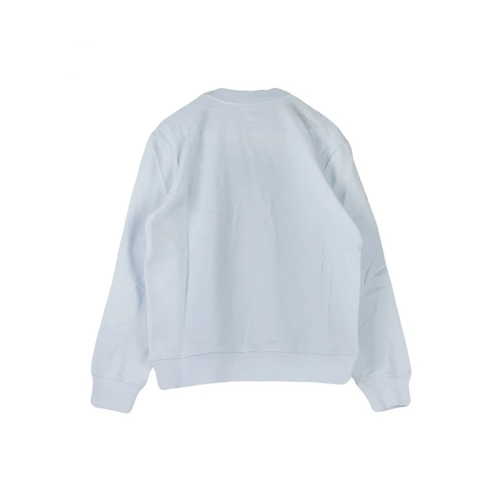 FELPA GIROCOLLO EMBOSSED LOGO LIGHT BLUE