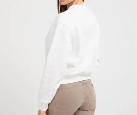 Felpa Guess W3YQ14KB681 G012 Bianco