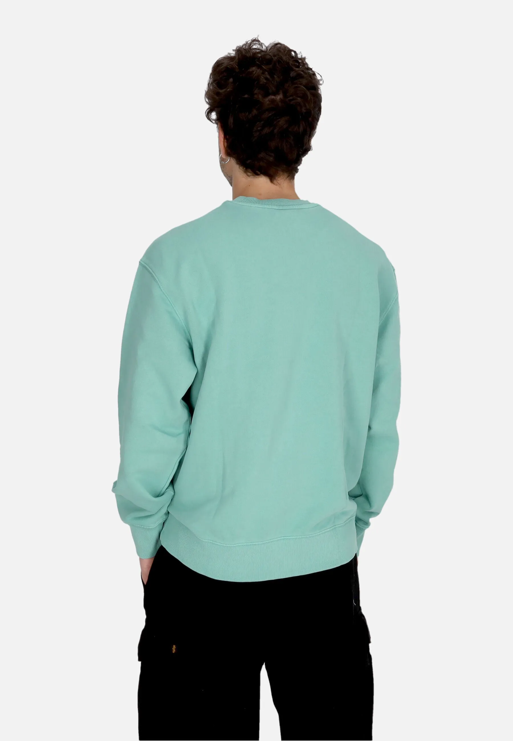 Felpa Leggera Girocollo Uomo Cornell 3.0 Crewneck Lagoon