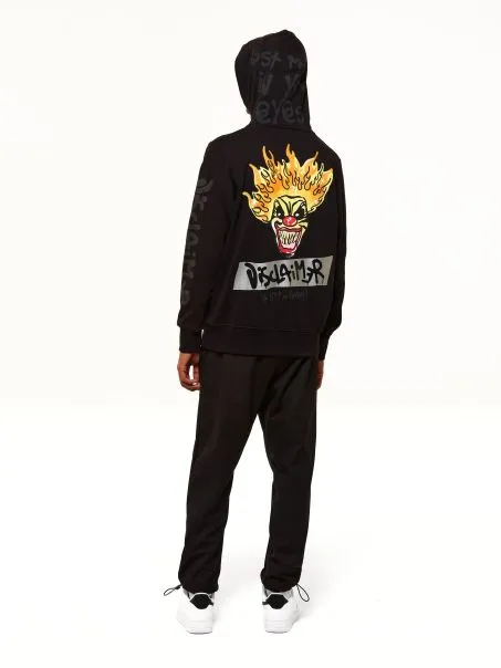 Felpa Uomo DISCLAIMER 50827 Nero