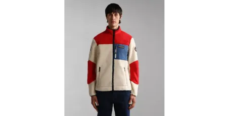 Felpa Uomo Napapijri Yupik Fz3 Bianco