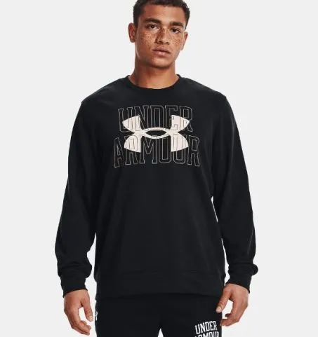 Felpa Uomo Under Armour UA Rival Terry Logo 1370391 001 Nero