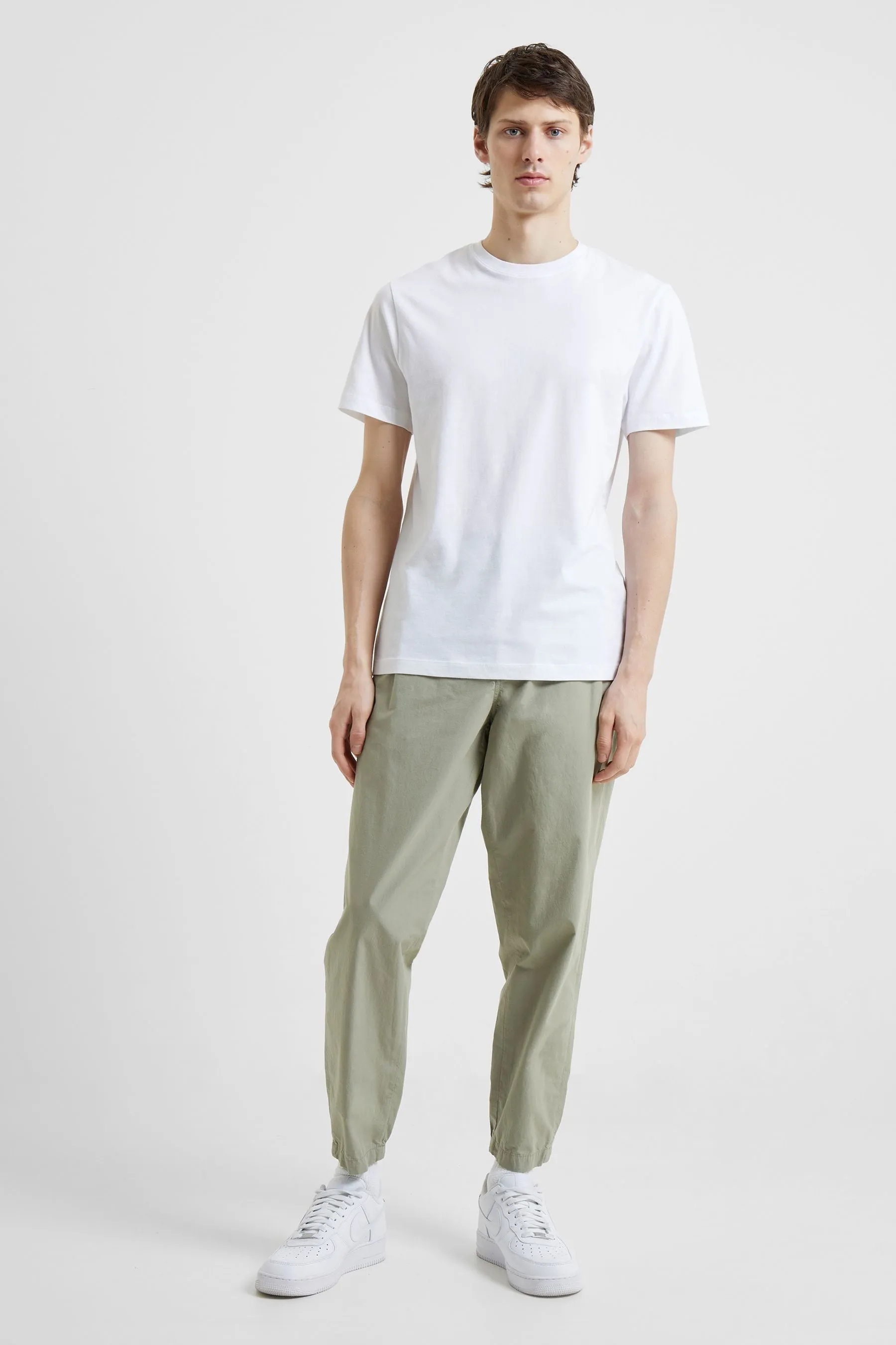 French Connection - Pantaloni chino in cotone con pantaloni chino stile militare con scritta 