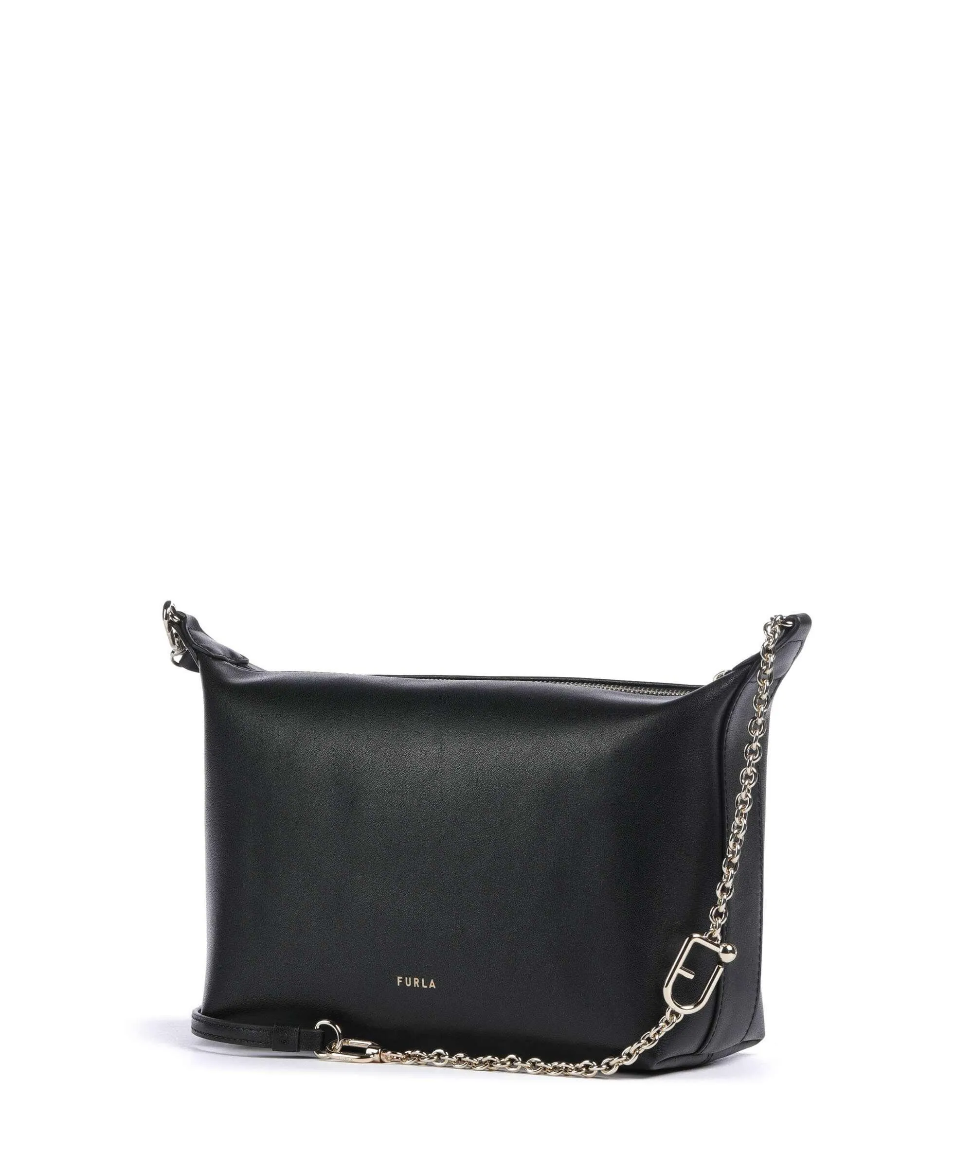  Furla Nuvola Mini Borsa a tracolla nappa pelle nero  
