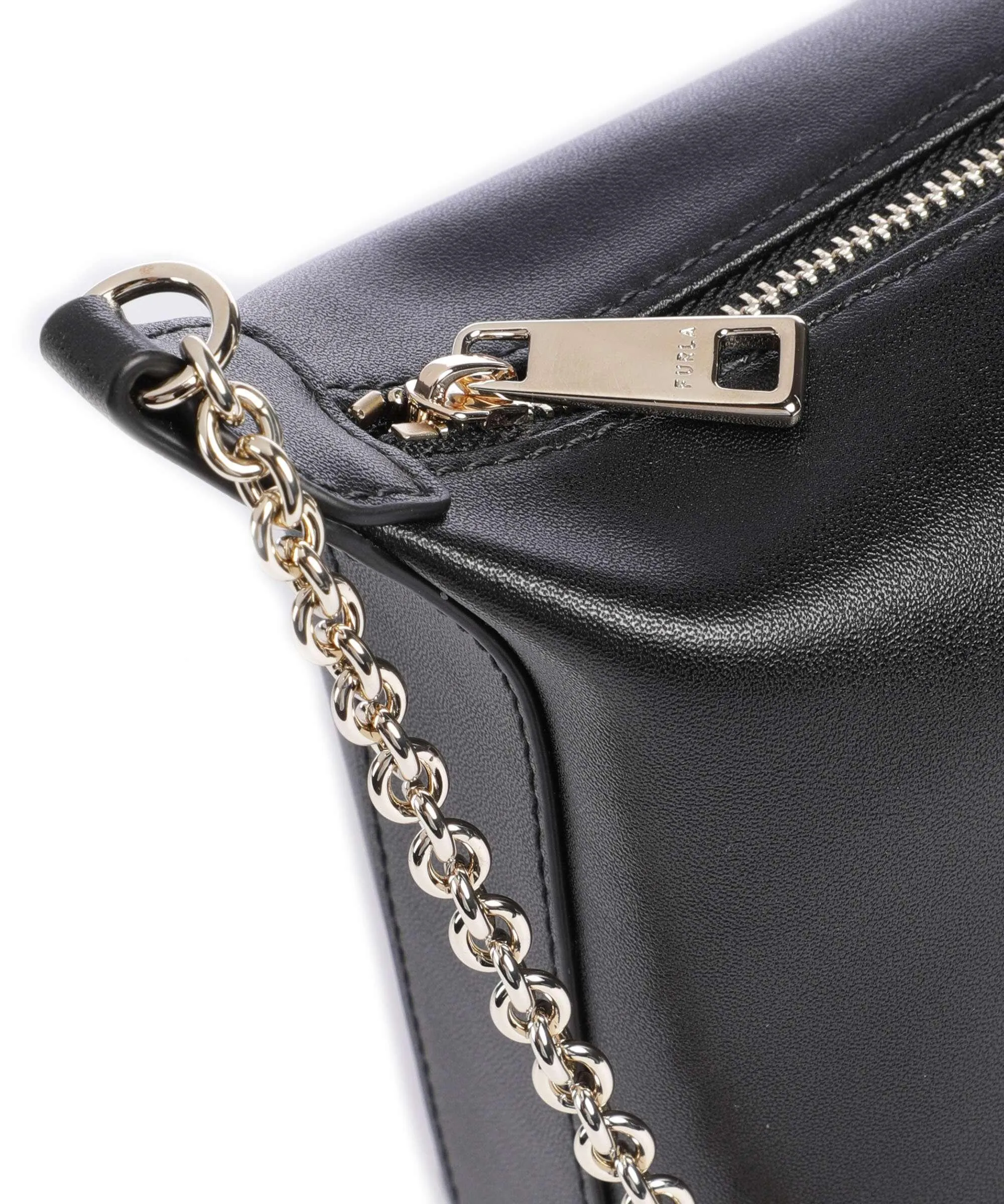  Furla Nuvola Mini Borsa a tracolla nappa pelle nero  