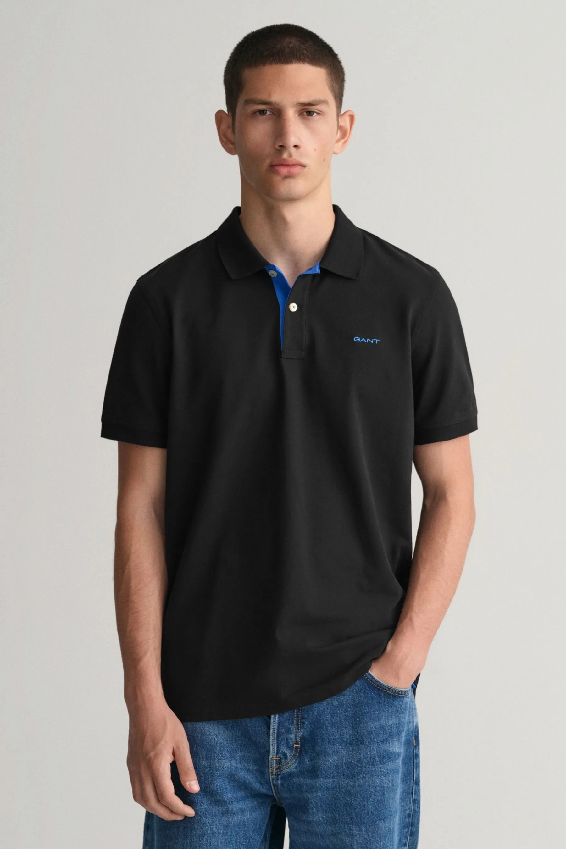 GANT - Polo con colletto a contrasto    