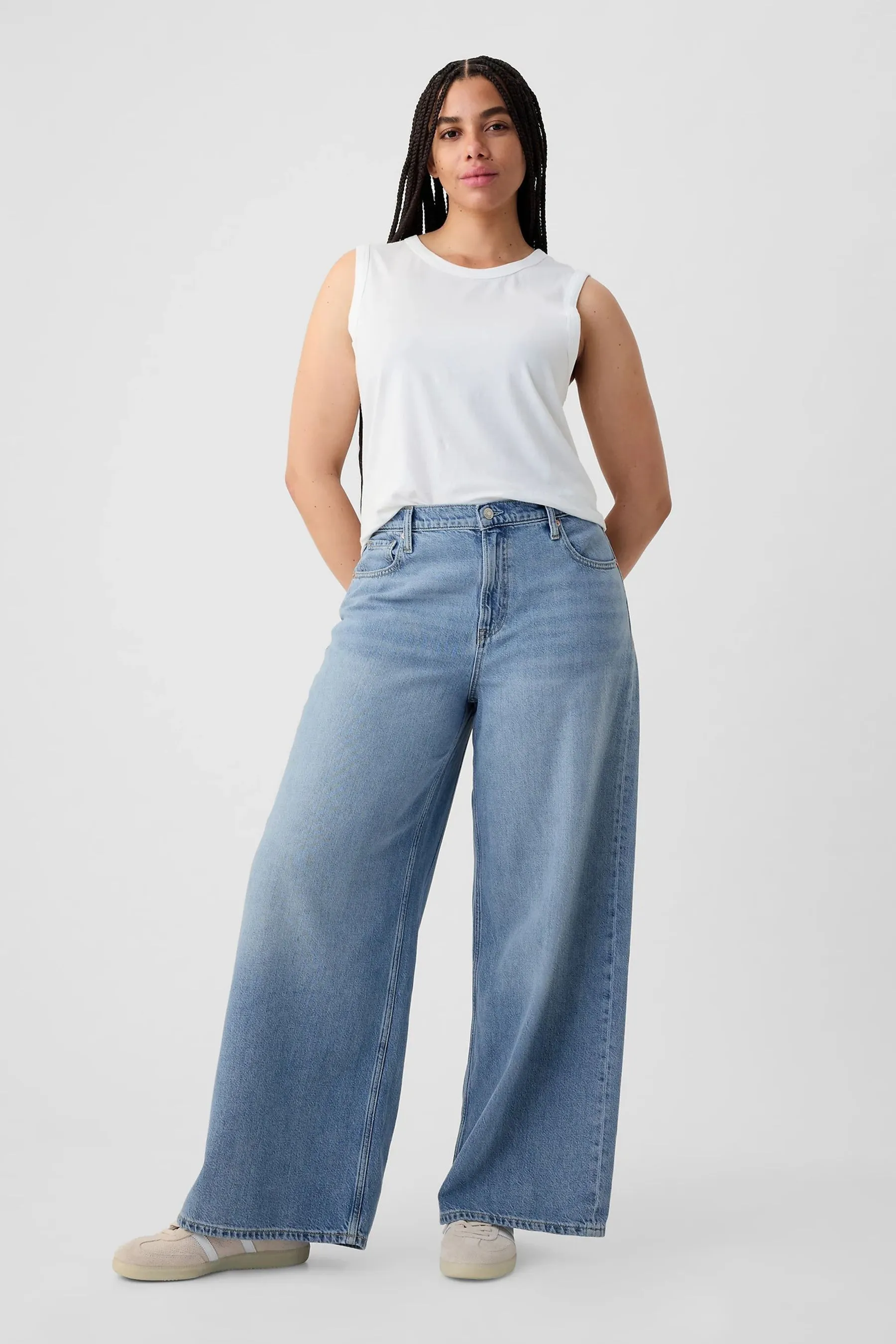 Gap Mid Rise Soft Baggy Jeans    