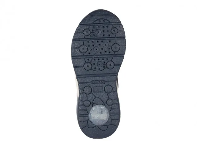 GEOX SCARPE CON LUCI SNEAKERS BAMBINA JUNIOR INVERNO J268VD 0ANAJ C4256  SPACECLUB GIRL BLU NAVY - PLATINO