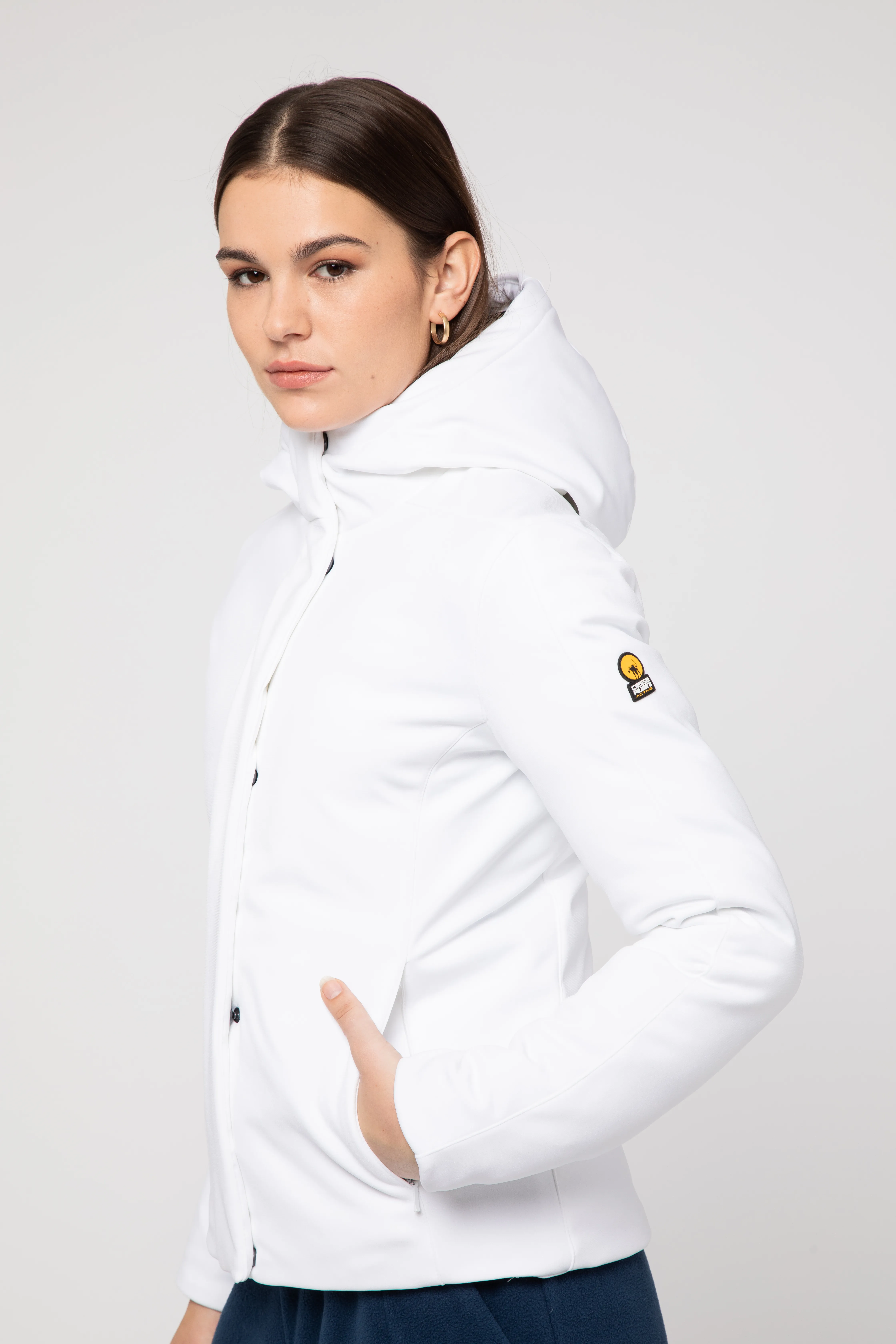 Giacca bianca in softshell