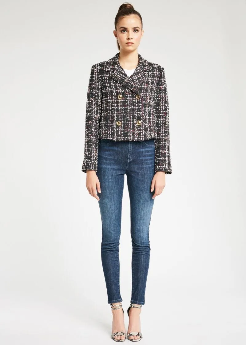 Giacca boxy in bouclé