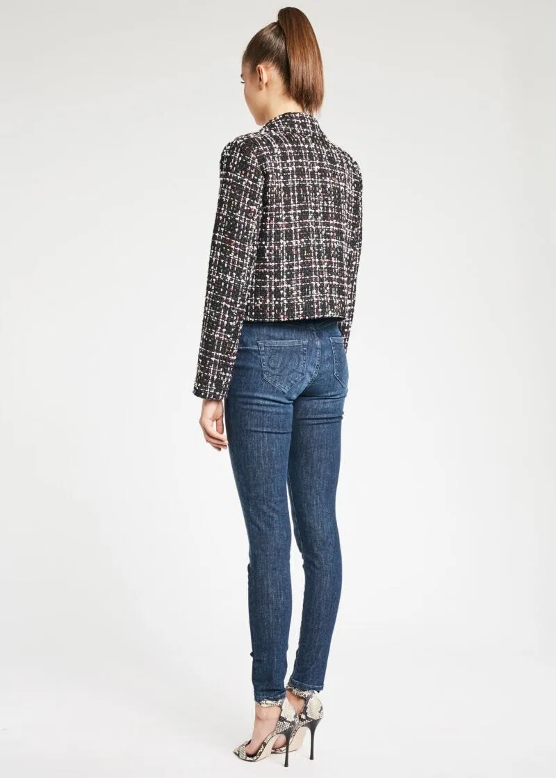 Giacca boxy in bouclé