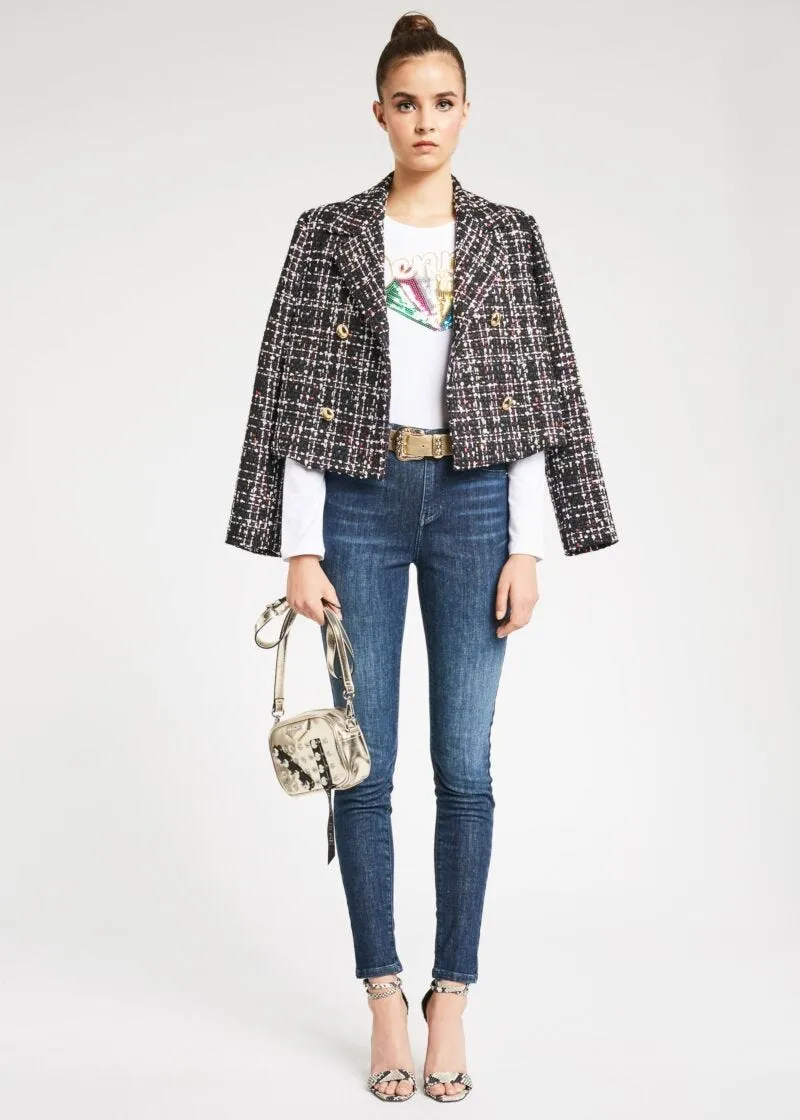 Giacca boxy in bouclé