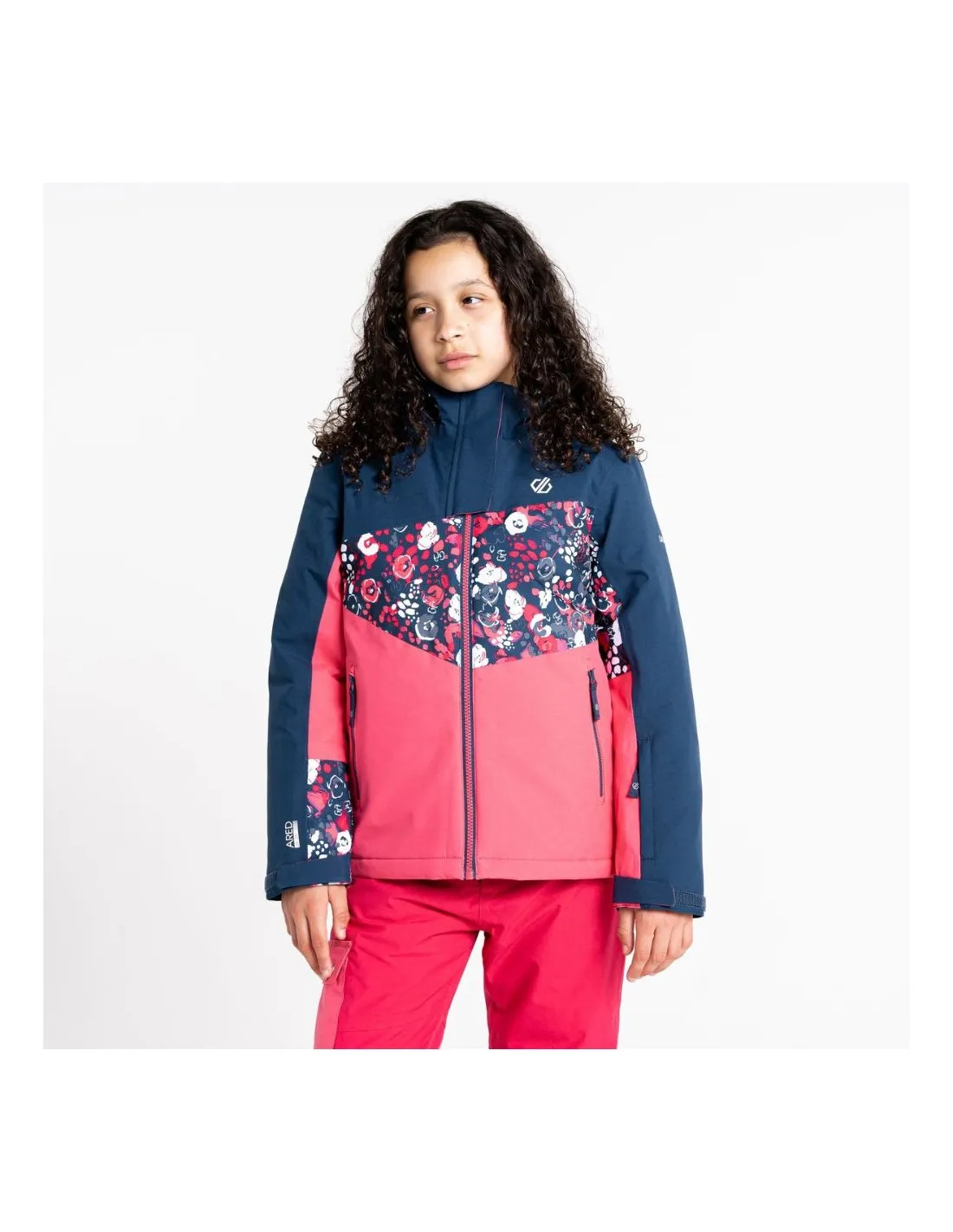 Giacca da sci Jr Humor II Giacca Moonlight Denim / Rosa / Stampa