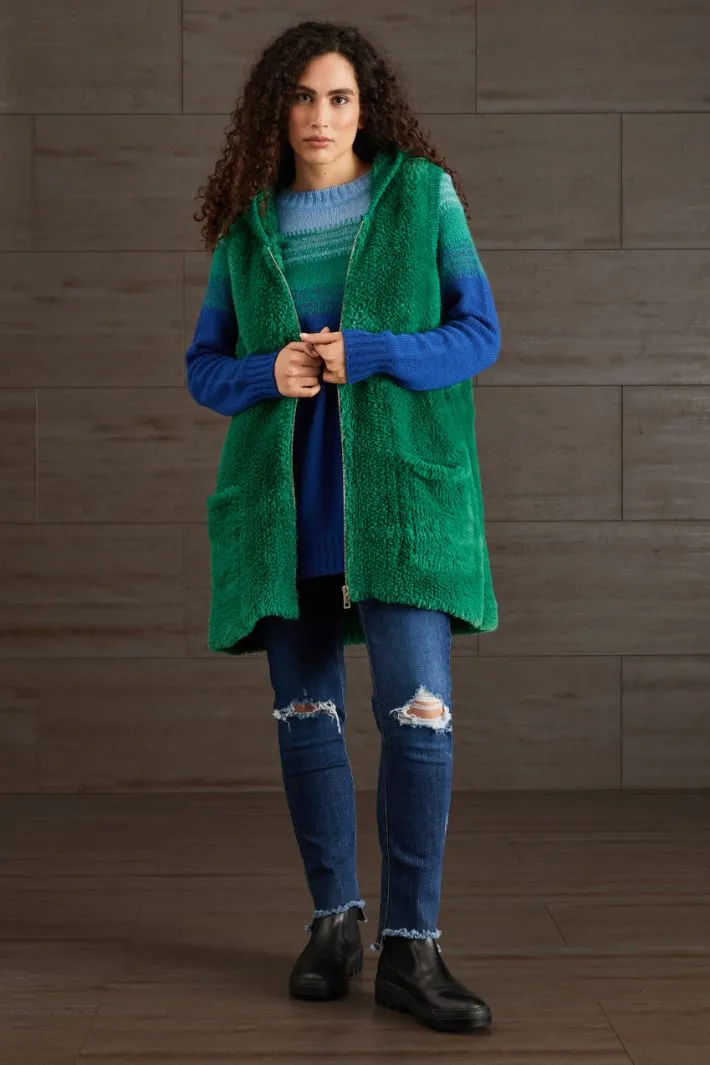 Gilet effetto pelliccia
