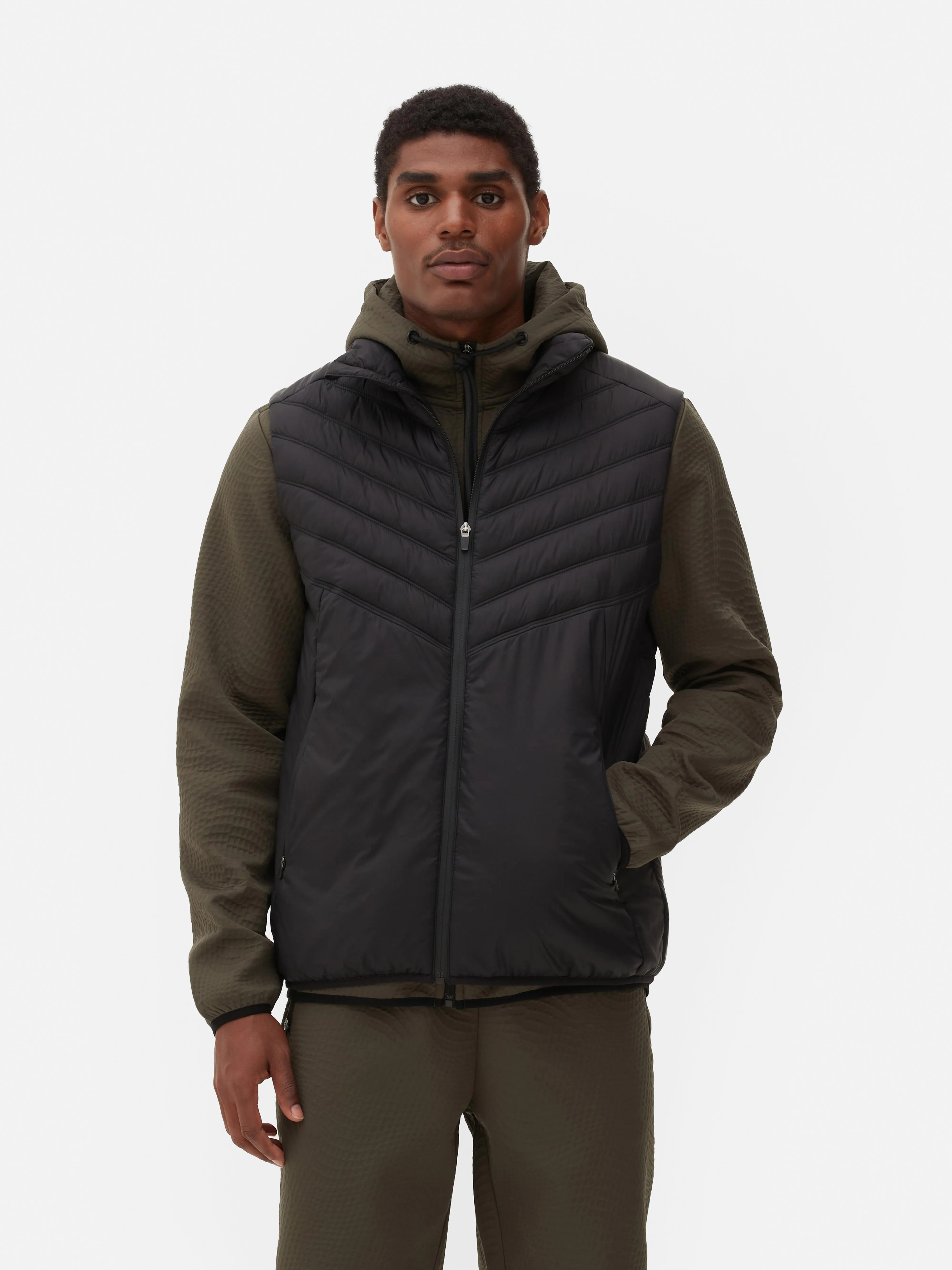 Gilet fitness trapuntato