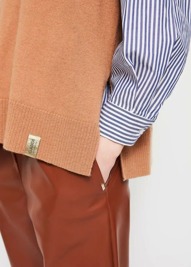 Gilet in misto lana e cachemire