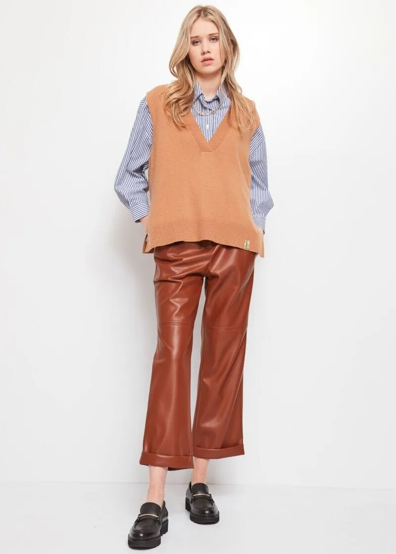 Gilet in misto lana e cachemire
