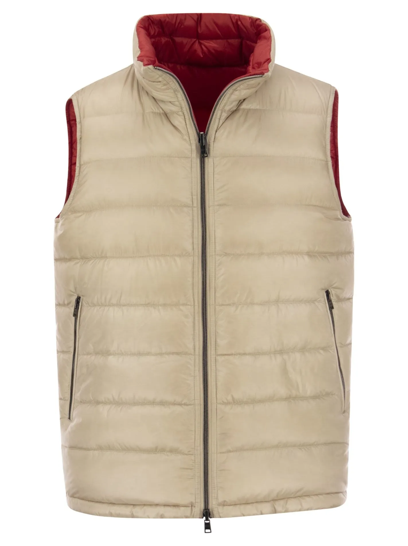 Gilet in piuma reversibile