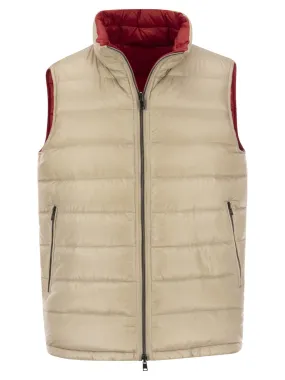Gilet in piuma reversibile