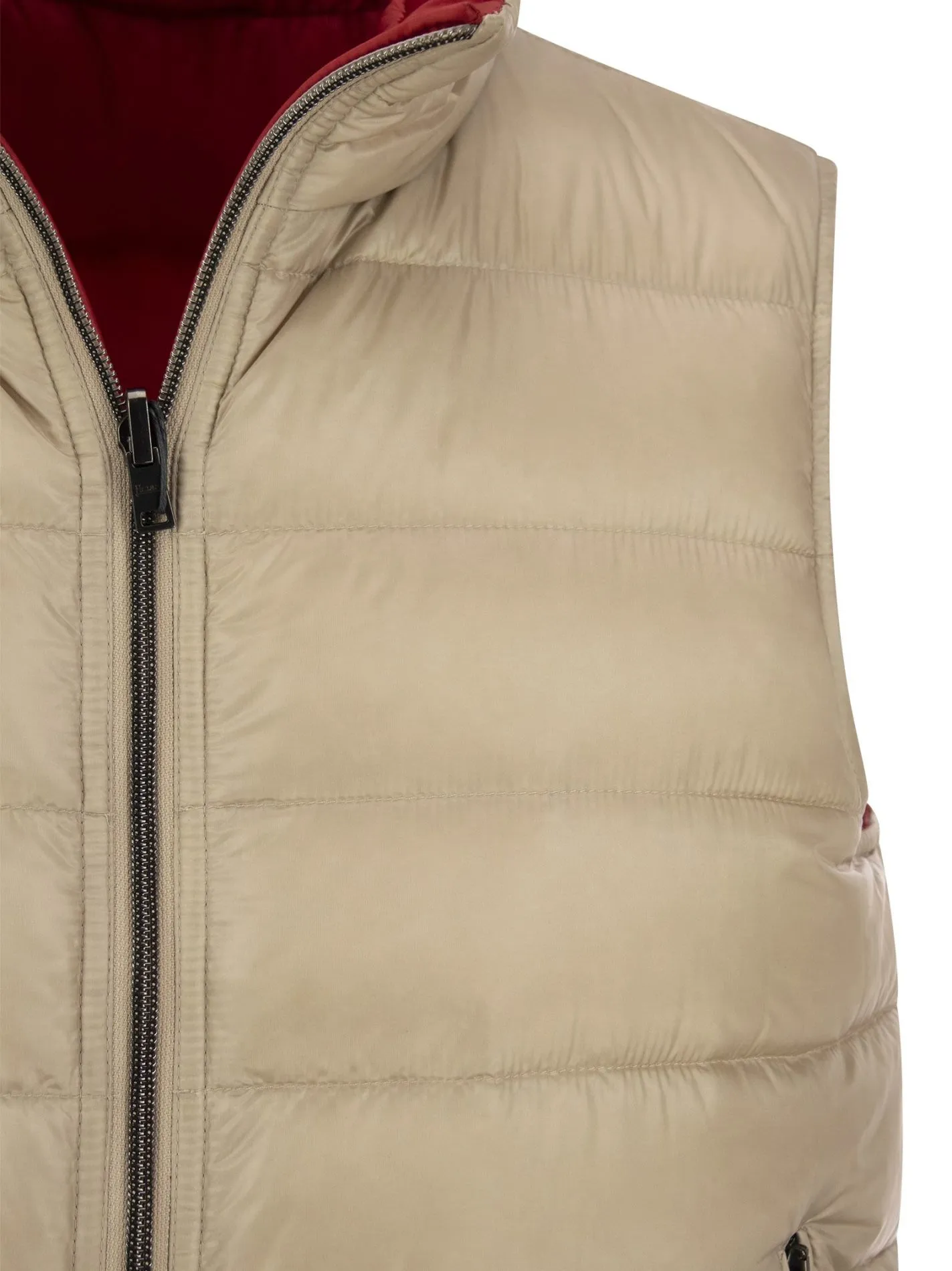 Gilet in piuma reversibile
