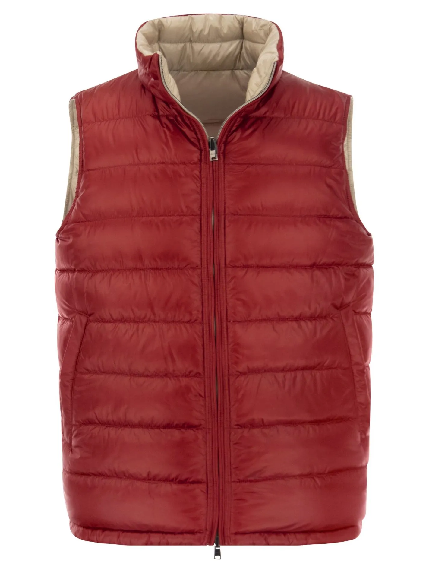 Gilet in piuma reversibile