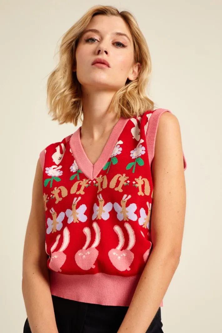 Gilet jacquard