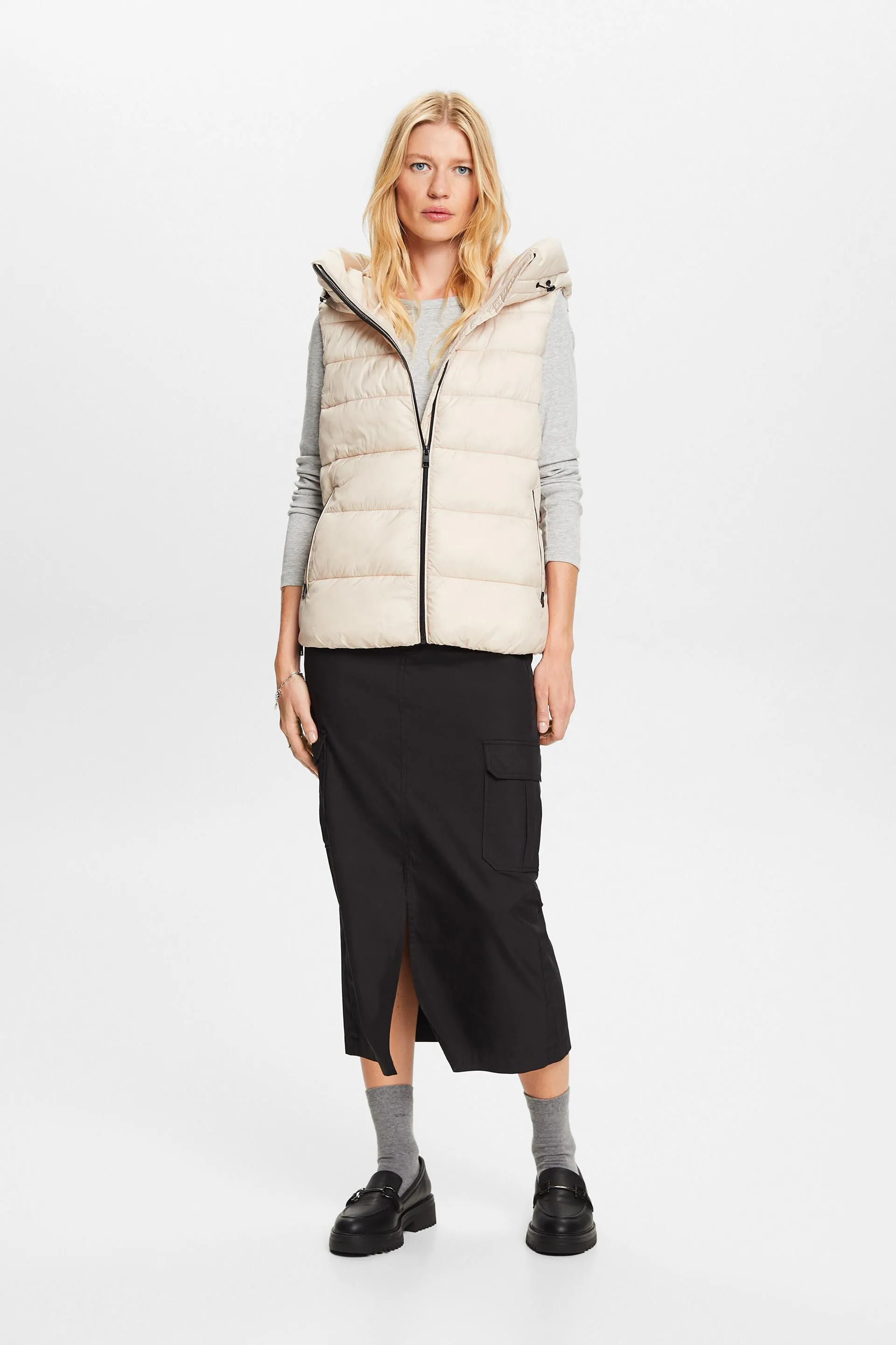 Gilet trapuntato in piumino
