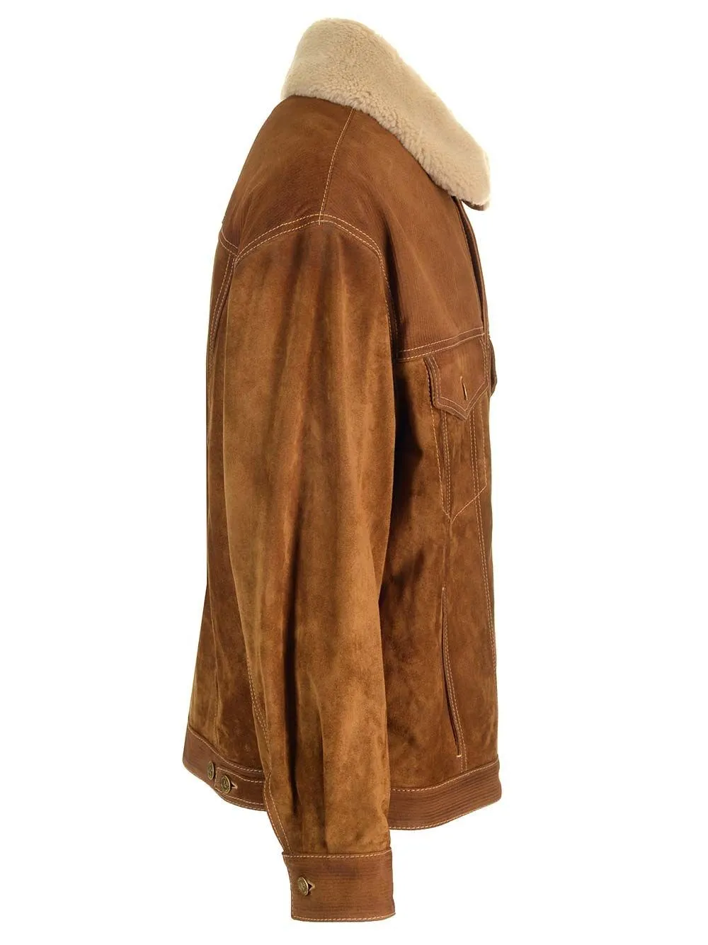   Golden Goose  Giacca in pelle scamosciata