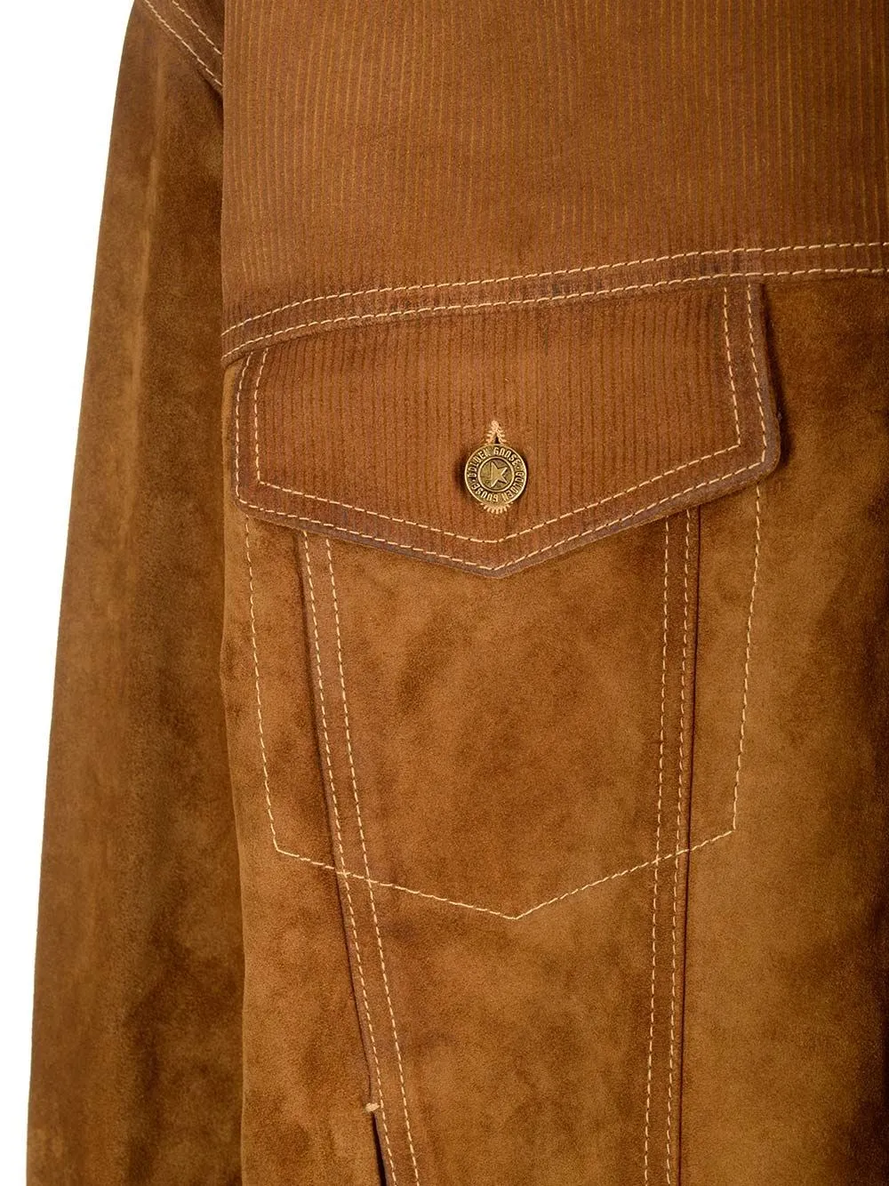   Golden Goose  Giacca in pelle scamosciata