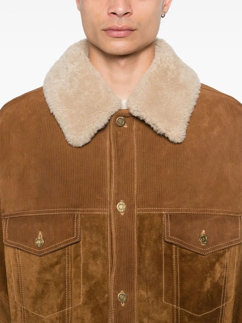   Golden Goose  Giacca in pelle scamosciata