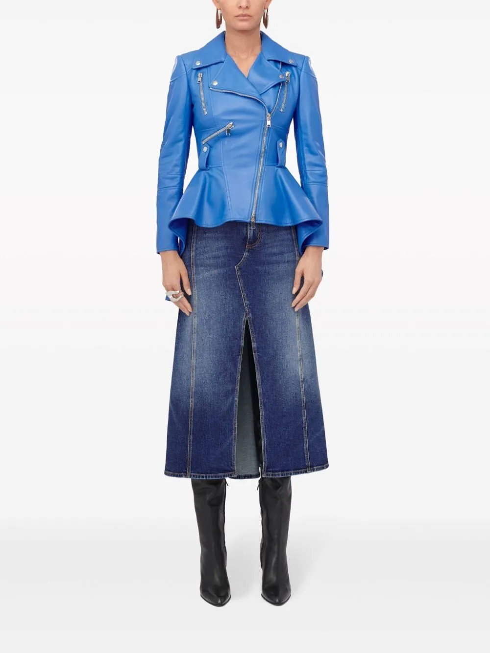 Gonna denim midi